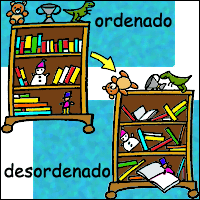 Resultado de imagen de antonimos de ordenado y desordenado